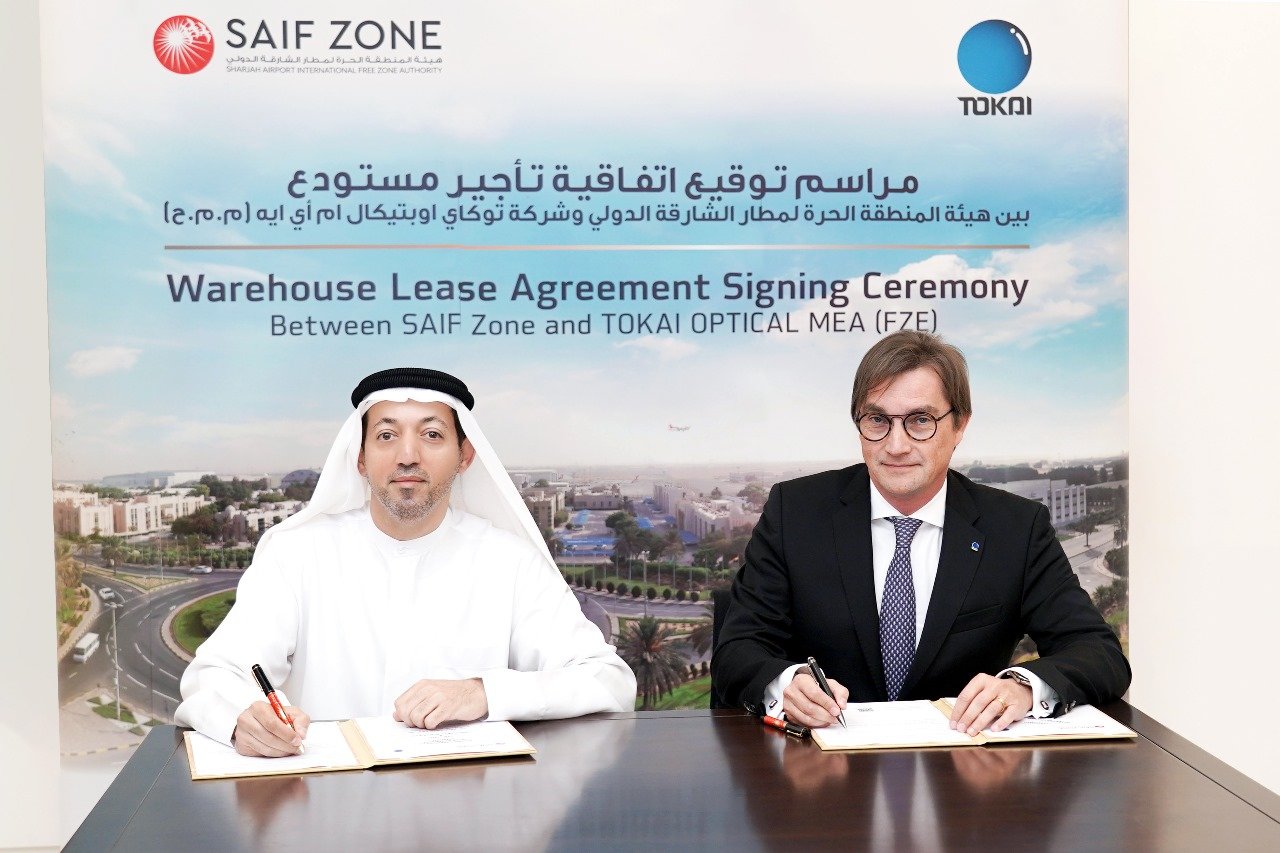 SAIF Zone inks MoU with Tokai Optical, reinforcing its position as a leading Middle East Free Zone